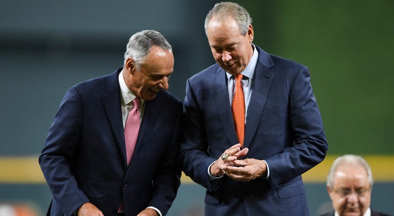 Rob Manfred and Jim Crane Rob Manfred and Jim Crane