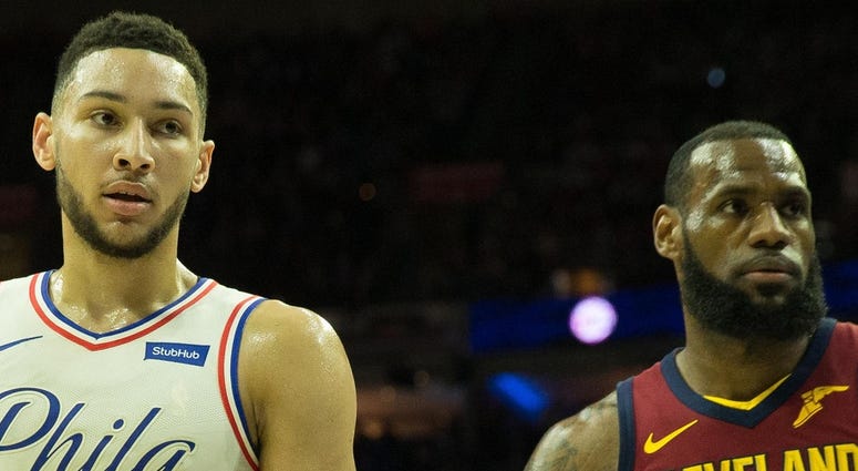 Ben Simmons and LeBron James Ben Simmons and LeBron James