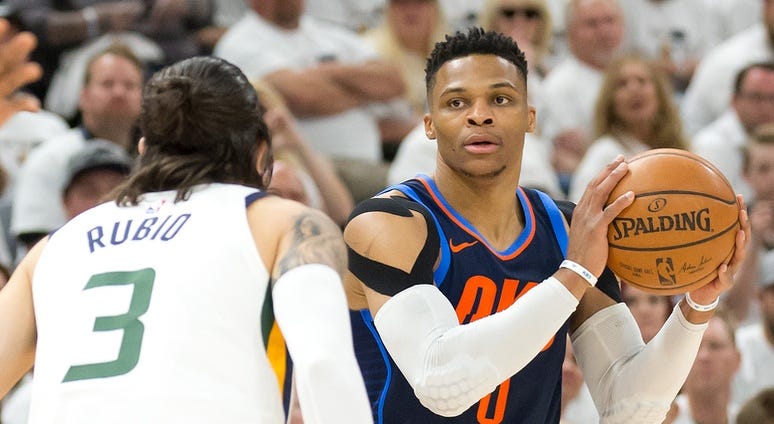 Ricky Rubio and Russell Westbrook