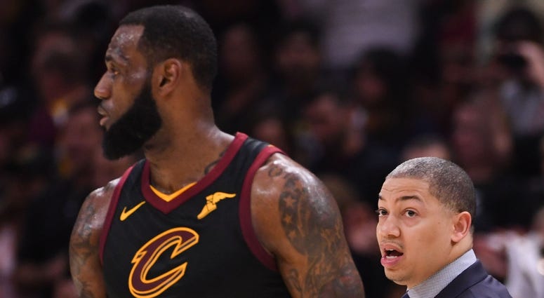Ty Lue and LeBron James Ty Lue and LeBron James
