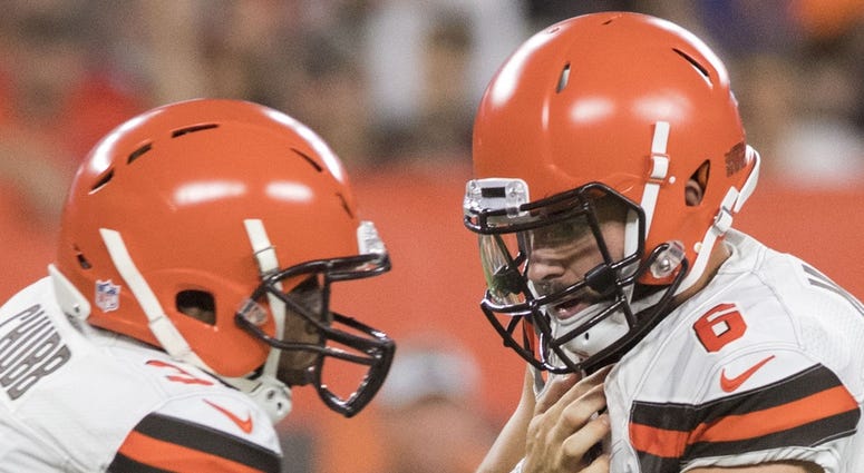 Baker Mayfield and Nick Chubb Baker Mayfield and Nick Chubb