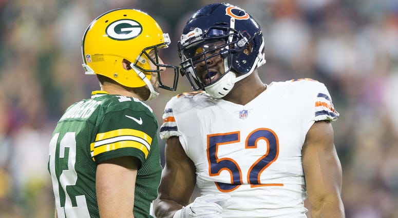 Aaron Rodgers and Khalil Mack Aaron Rodgers and Khalil Mack