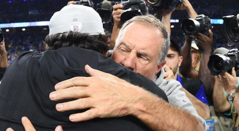 Matt Patricia and Bill Belichick Matt Patricia and Bill Belichick