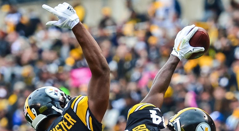 Antonio Brown and JuJu Smith Schuster Antonio Brown and JuJu Smith Schuster