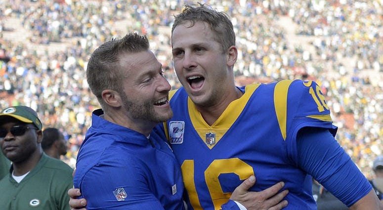 Sean McVay and Jared Goff Sean McVay and Jared Goff