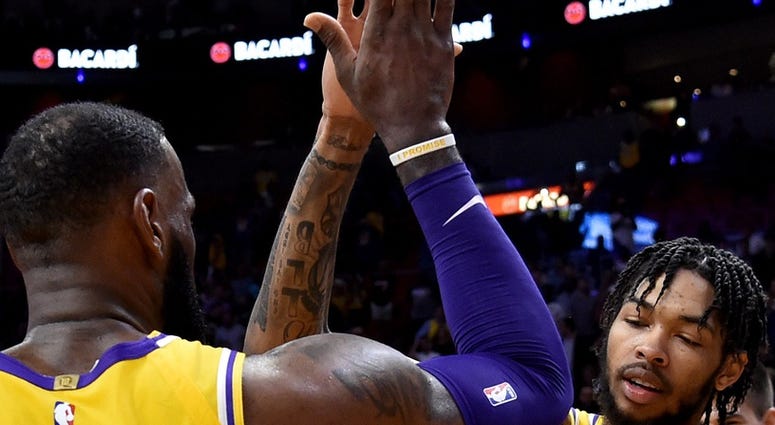 LeBron James and Brandon Ingram LeBron James and Brandon Ingram