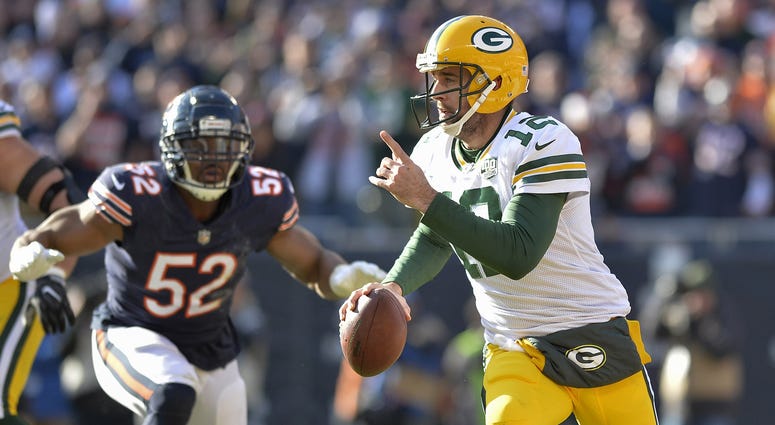 Aaron Rodgers and Khalil Mack Aaron Rodgers and Khalil Mack