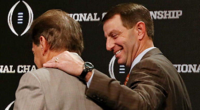 Nick Saban and Dabo Swinney Nick Saban and Dabo Swinney