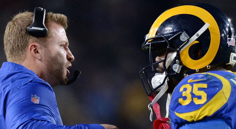 Sean McVay and C.J. Anderson Sean McVay and C.J. Anderson