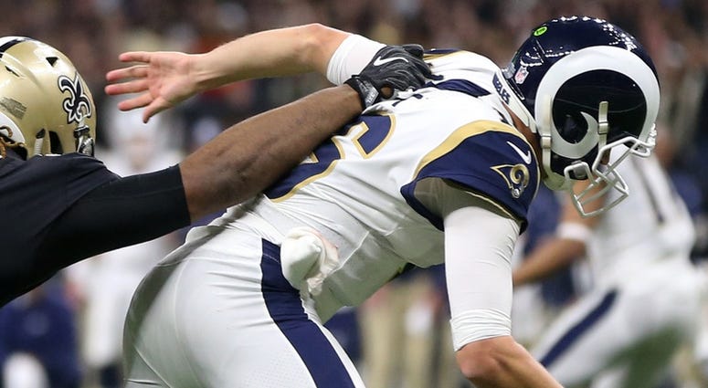 Jared Goff and Cameron Jordan Jared Goff and Cameron Jordan