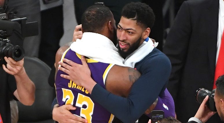 LeBron James and Anthony Davis LeBron James and Anthony Davis