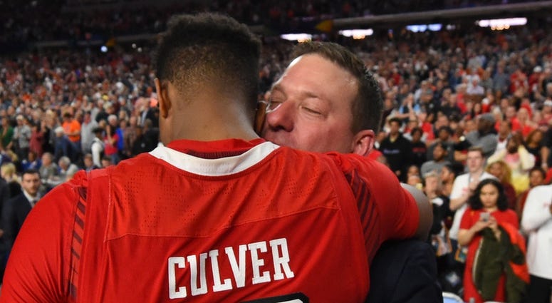 Jarrett Culver and Chris Beard Jarrett Culver and Chris Beard