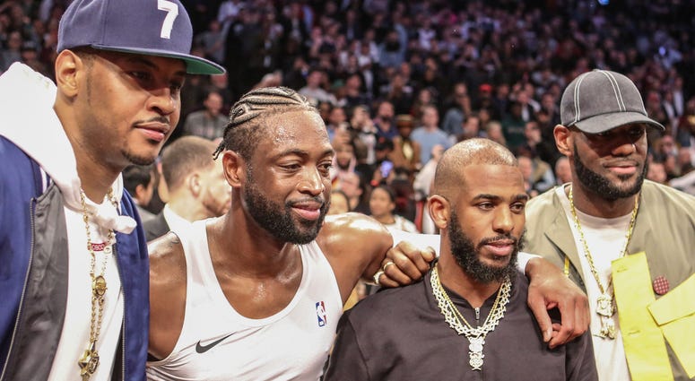 Carmelo Anthony, Chris Paul, Dwyane Wade, LeBron James Carmelo Anthony, Chris Paul, Dwyane Wade, LeBron James
