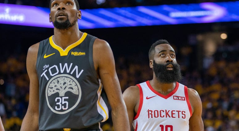 James Harden and Kevin Durant James Harden and Kevin Durant