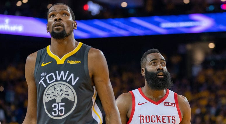 Kevin Durant and James Harden Kevin Durant and James Harden
