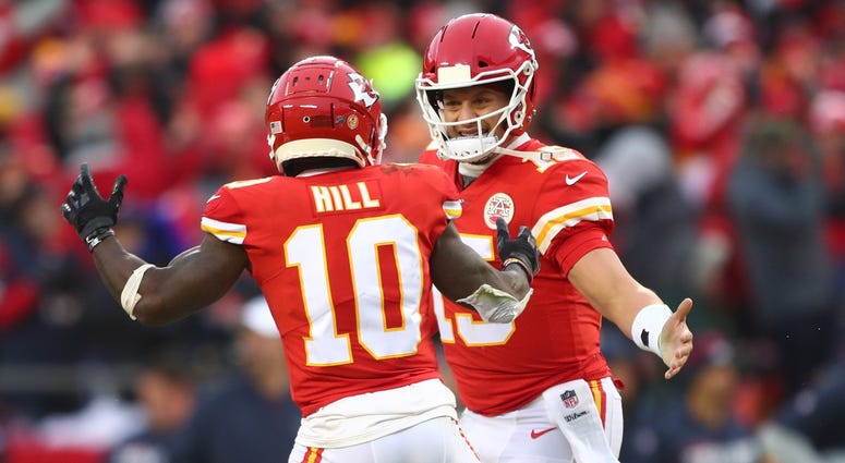 Patrick Mahomes and Ty Hill Patrick Mahomes and Ty Hill