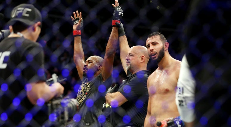 Jon Jones and Dominick Reyes Jon Jones and Dominick Reyes