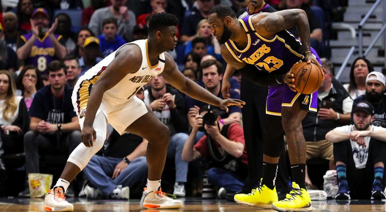LeBron James vs. Zion Williamson LeBron James vs. Zion Williamson