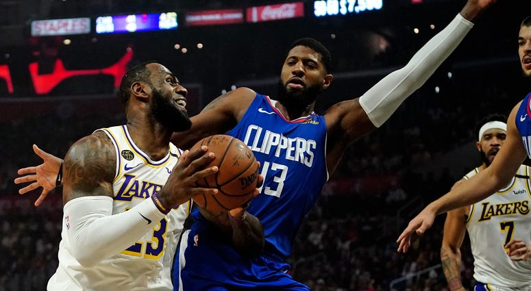 LeBron James and Paul George LeBron James and Paul George