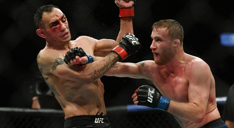 Justin Gaethje and Tony Ferguson Justin Gaethje and Tony Ferguson
