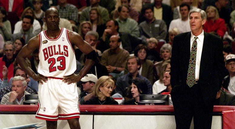 Jerry Sloan and Michael Jordan Jerry Sloan and Michael Jordan