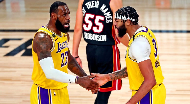 Anthony Davis and LeBron James Anthony Davis and LeBron James