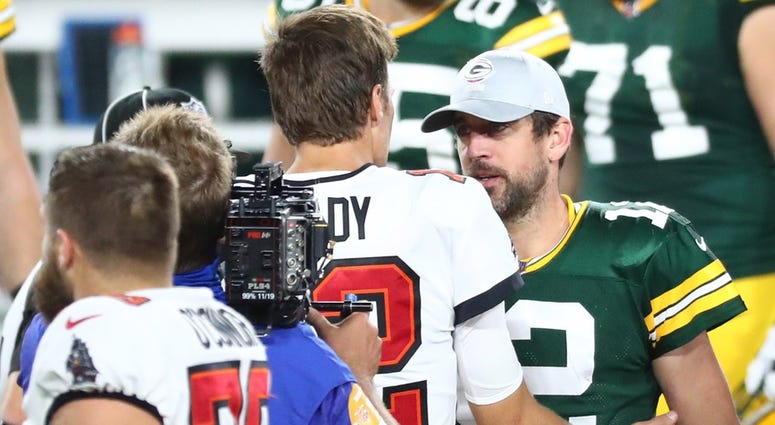Aaron Rodgers and Tom Brady Aaron Rodgers and Tom Brady