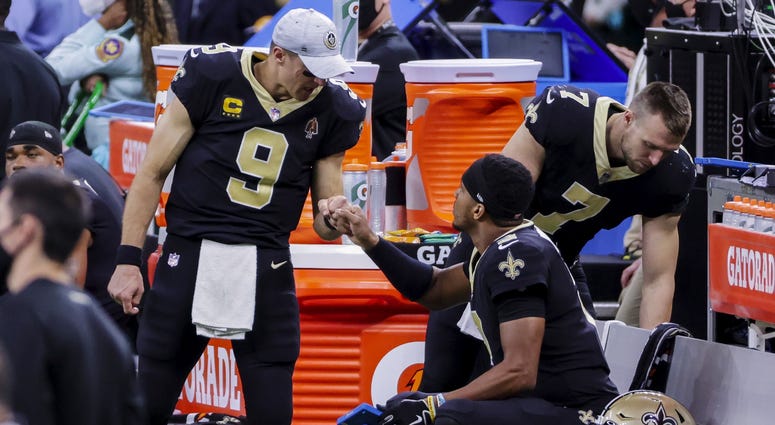 Drew Brees, Jameis Winston, Taysom Hill Drew Brees, Jameis Winston, Taysom Hill