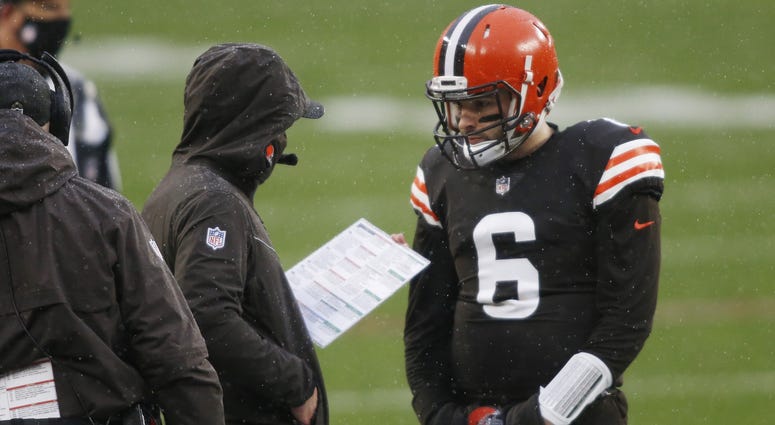 Baker Mayfield and Kevin Stefanski Baker Mayfield and Kevin Stefanski