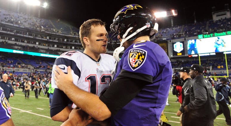 Tom Brady and Joe Flacco Tom Brady and Joe Flacco