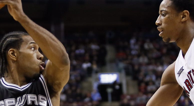 Kawhi Leonard and DeMar DeRozan Kawhi Leonard and DeMar DeRozan