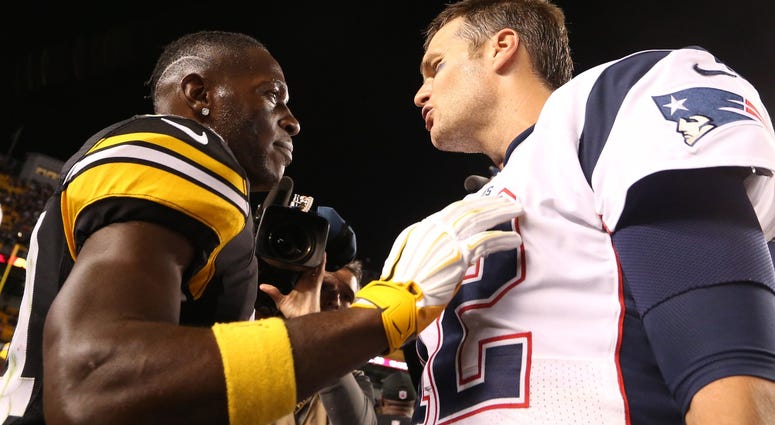 Antonio Brown and Tom Brady Antonio Brown and Tom Brady