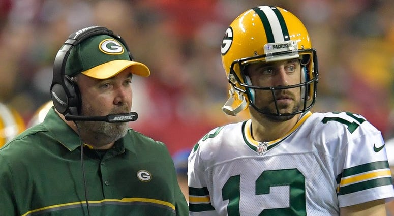 Aaron Rodgers and Mike McCarthy Aaron Rodgers and Mike McCarthy
