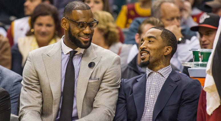 J.R. Smith and LeBron James J.R. Smith and LeBron James