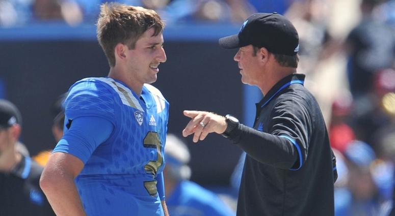 Josh Rosen and Jim Mora