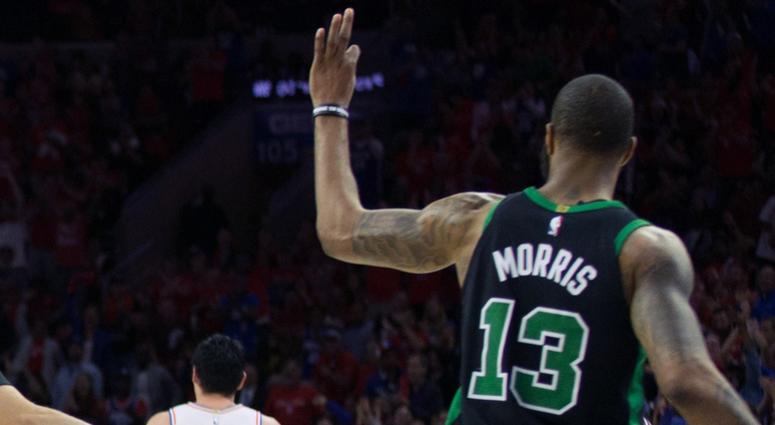 Joel Embiid and Marcus Morris