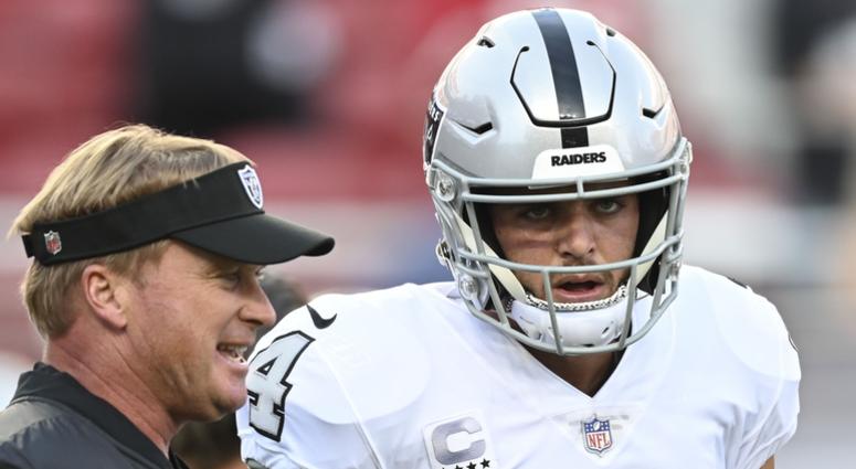Jon Gruden and Derek Carr Jon Gruden and Derek Carr