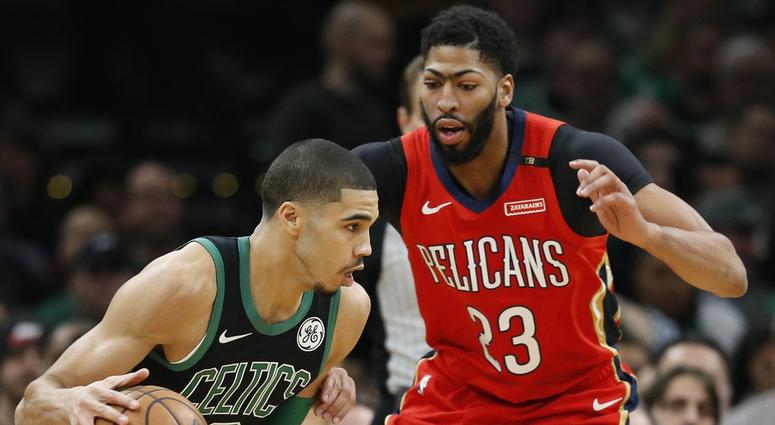 Jayson Tatum and Anthony Davis Jayson Tatum and Anthony Davis