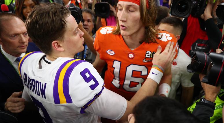 Joe Burrow and Trevor Lawrence Joe Burrow and Trevor Lawrence