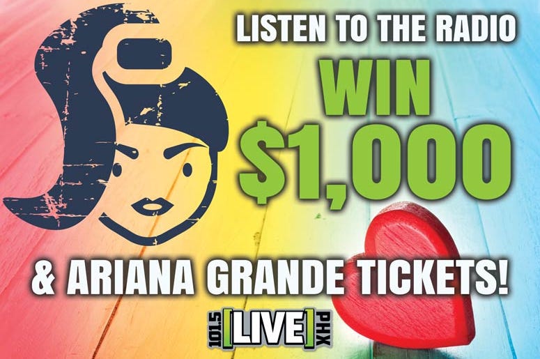 $1,000 CASH + ARIANA GRANDE TIX = SECRET CONTEST! $1,000 CASH + ARIANA GRANDE TIX = SECRET CONTEST!