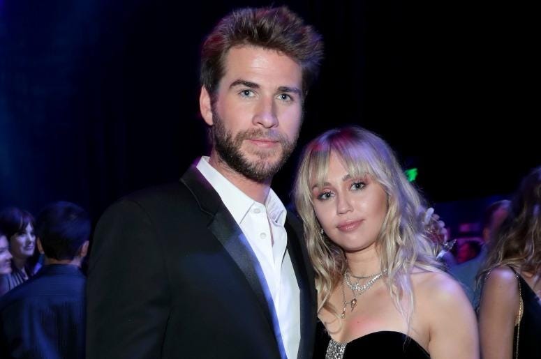 Liam Hemsworth and Miley Cyrus attend the Los Angeles World Premiere of Marvel Studios' 'Avengers: Endgame' Liam Hemsworth and Miley Cyrus attend the Los Angeles World Premiere of Marvel Studios' 'Avengers: Endgame'