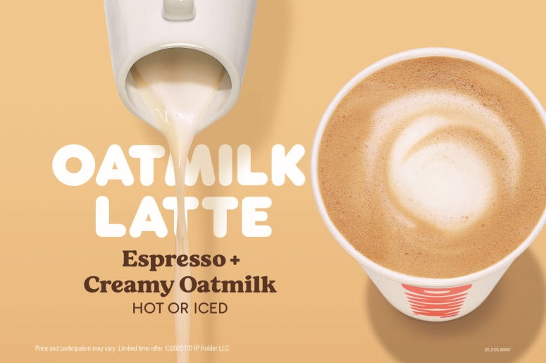 Dunkin Oatmilk