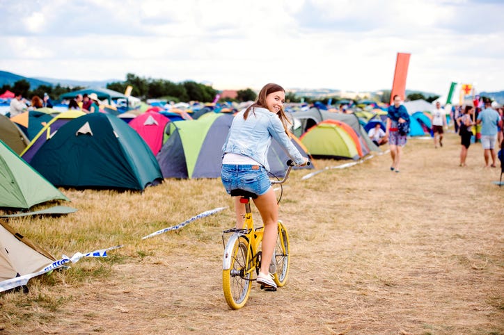 denim jacket, bike