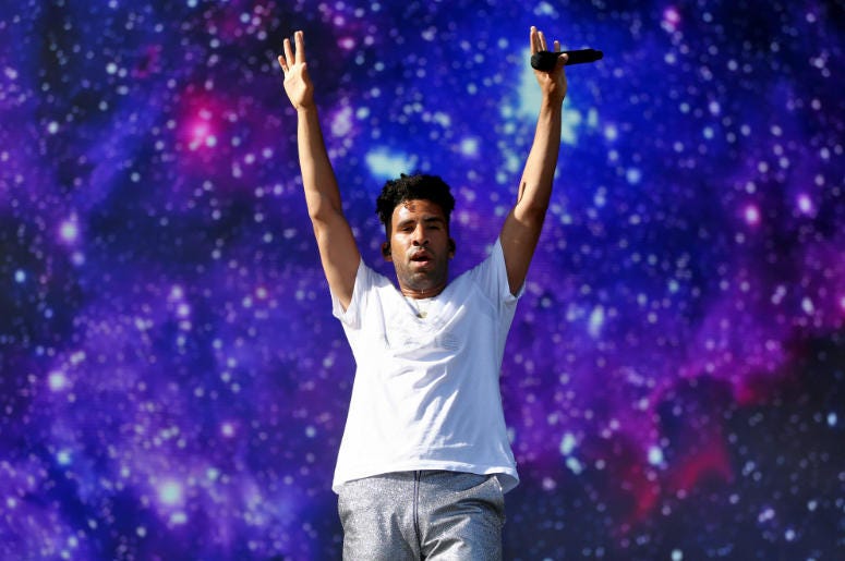 SuperDuperKyle (KYLE) performs onstage during the 2018 Coachella Valley Music And Arts Festival at the Empire Polo Field on April 20, 2018 in Indio, California. SuperDuperKyle (KYLE) performs onstage during the 2018 Coachella Valley Music And Arts Festival at the Empire Polo Field on April 20, 2018 in Indio, California.