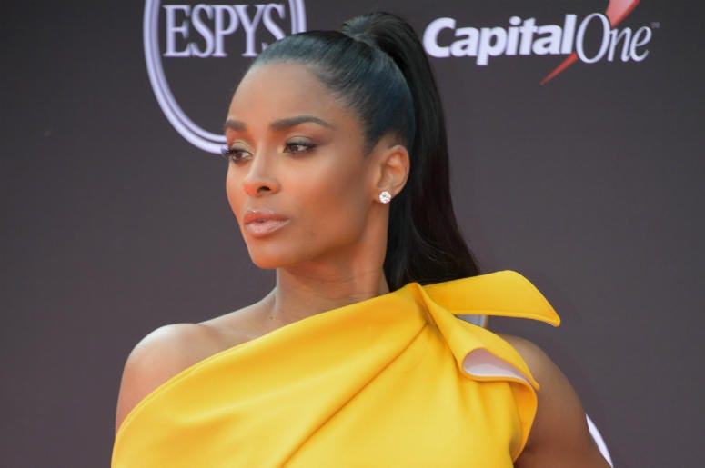 Ciara Jul 18, 2018; Los Angeles, CA, USA; American musician Ciara arrives for the 2018 ESPYS at Microsoft Theatre.