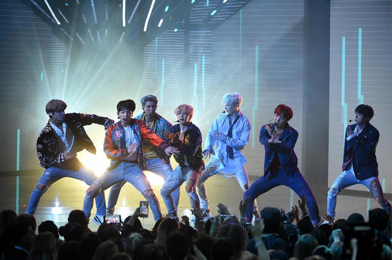 BTS performs at the 2017 American Music Awards BTS performs at the 2017 American Music Awards