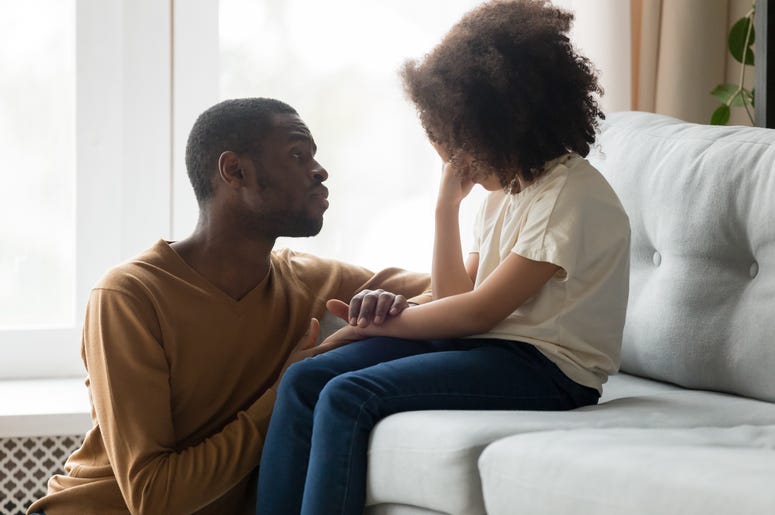 Dad Holding Daughters Hand
