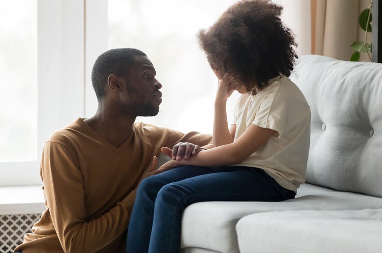 Dad Holding Daughters Hand