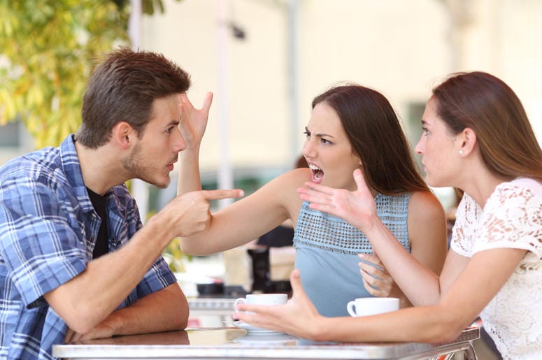 friends arguing