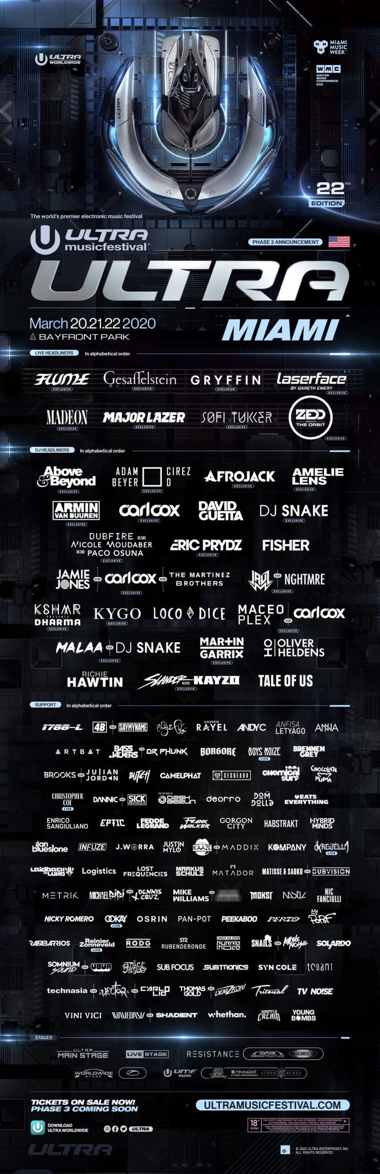 @Ultra Miami Line Up